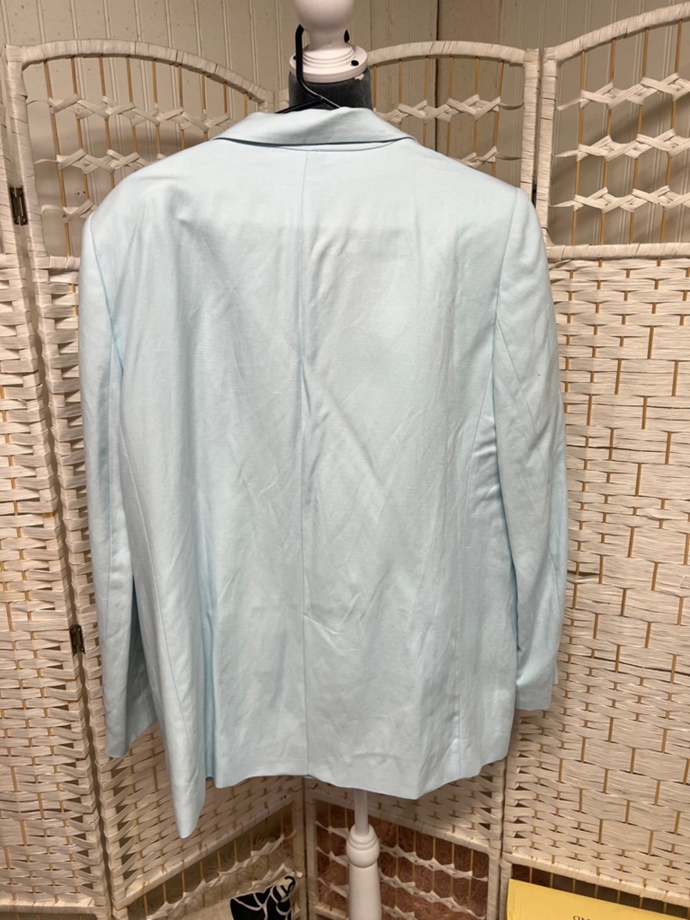 Zara Pastel Blue Single-Breasted Blazer - Picture 3 of 11